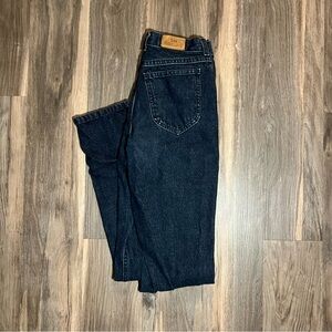 Vintage Lee Black Denim Jeans Womens 6 M Regular Fit Straight Leg Mid Rise